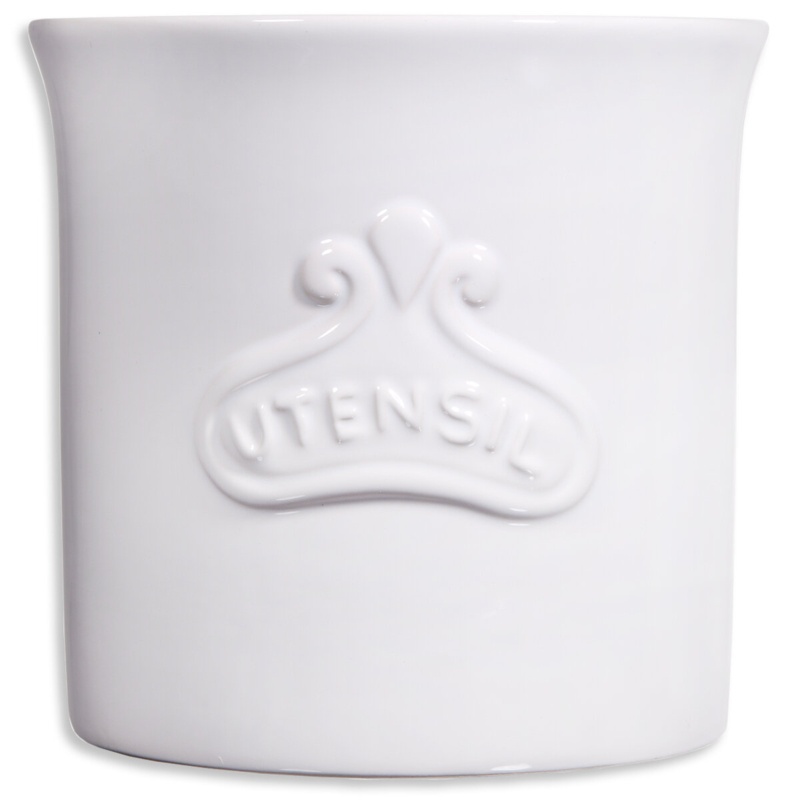 Embossed Utensil Crock
