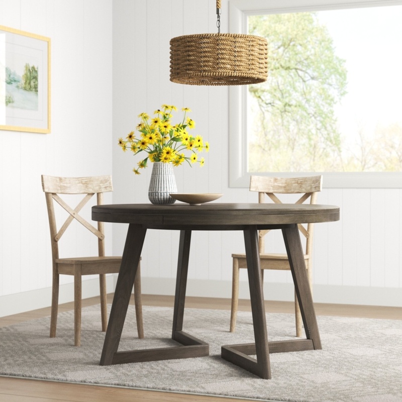 Coastal Farmhouse Dining Table with Sled-Style Legs