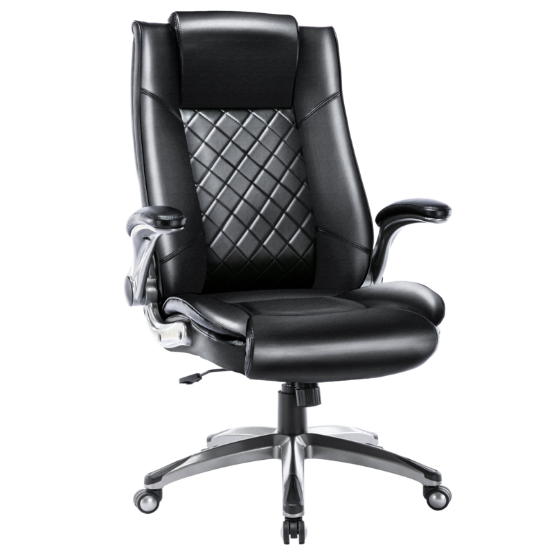 Swivel Study Chair with Flip-Up Arms