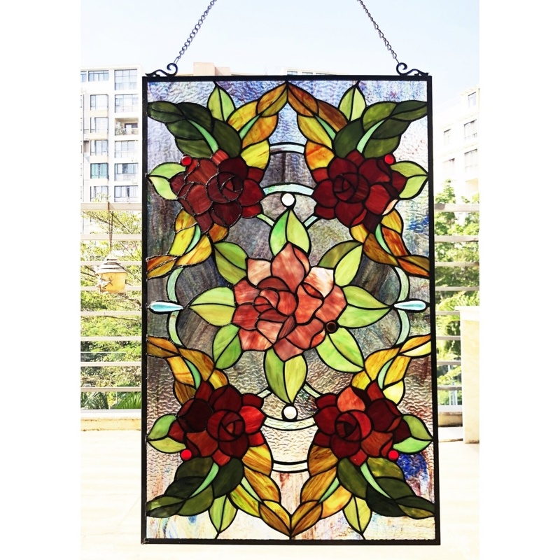 Erin Stained Glass Window Panel