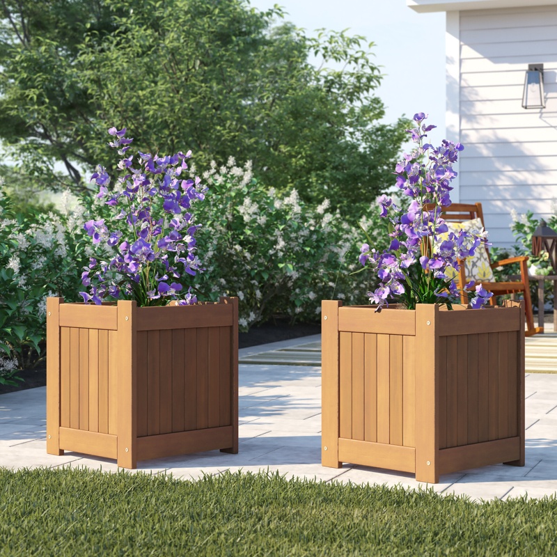 Ermont Wood Elevated Planter