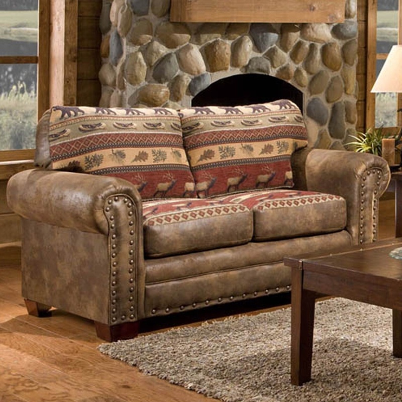 Rustic Horse Tapestry Love Seat