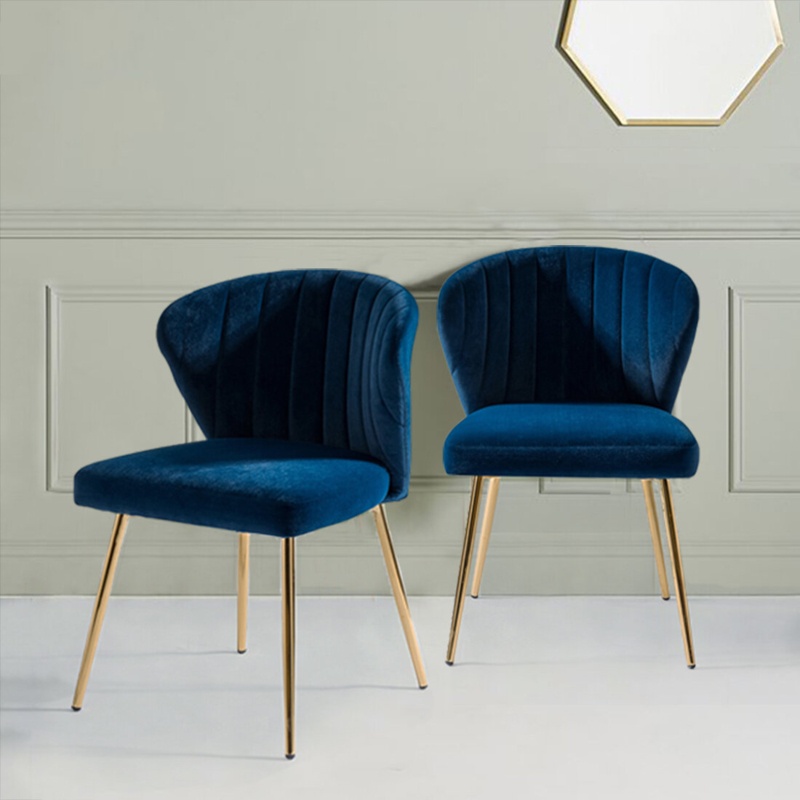Classic Traditional Dining Chair with Pleated Details