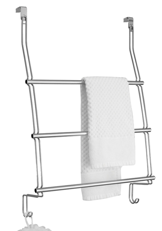 Chrome Shower Door Storage Rack