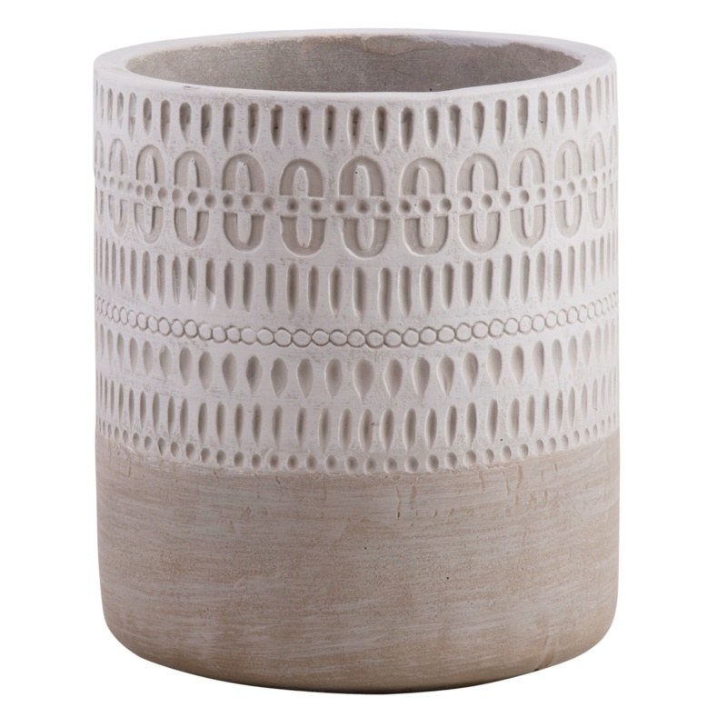 Etched Design Utensil Crock