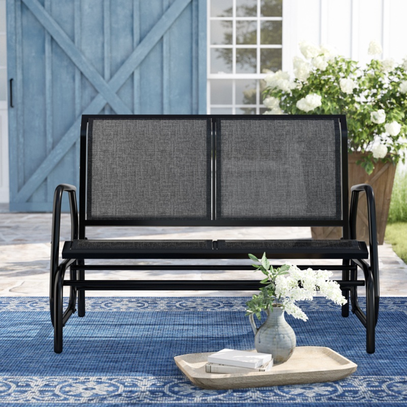 Etherton Metal Outdoor Bench