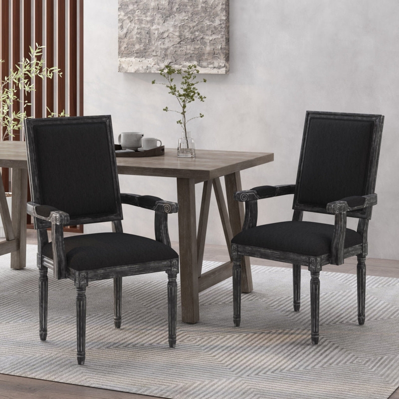Upholstered French Country Dining Chairs