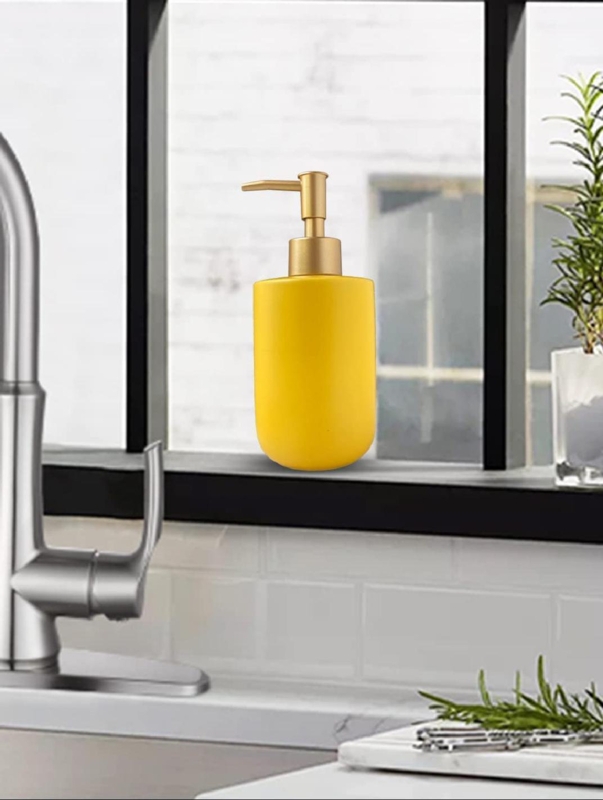 Elegant Pottery Soap Dispenser
