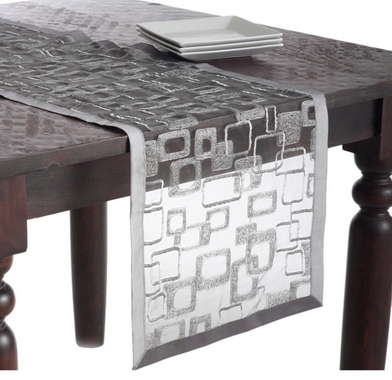 Square and Rectangle Embroidered Tablecloth