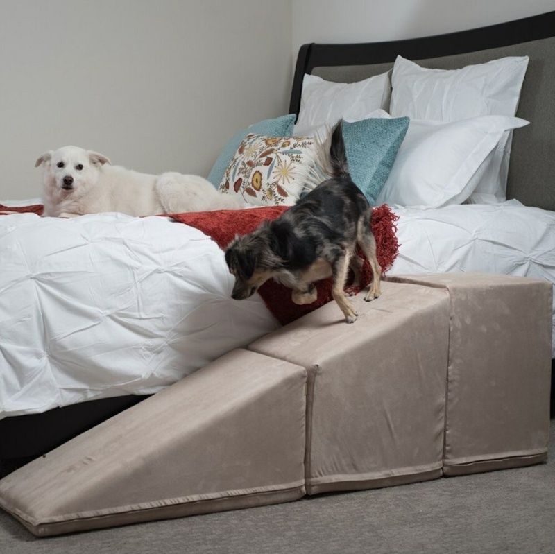 Extra Wide Two-Sided 3 Step Pet Stair