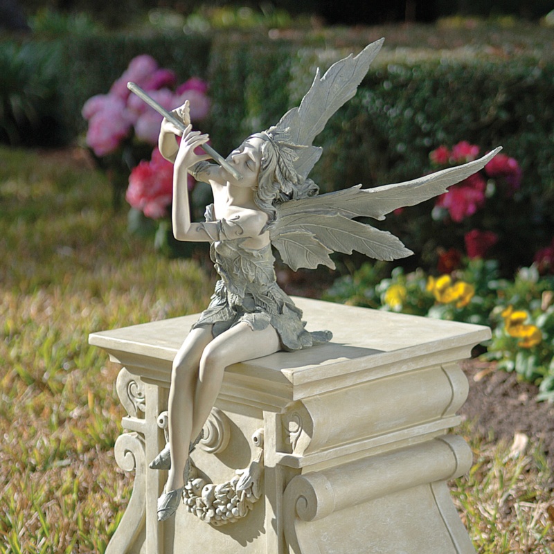 Fairy of the West Wind Sitting Garden Statue