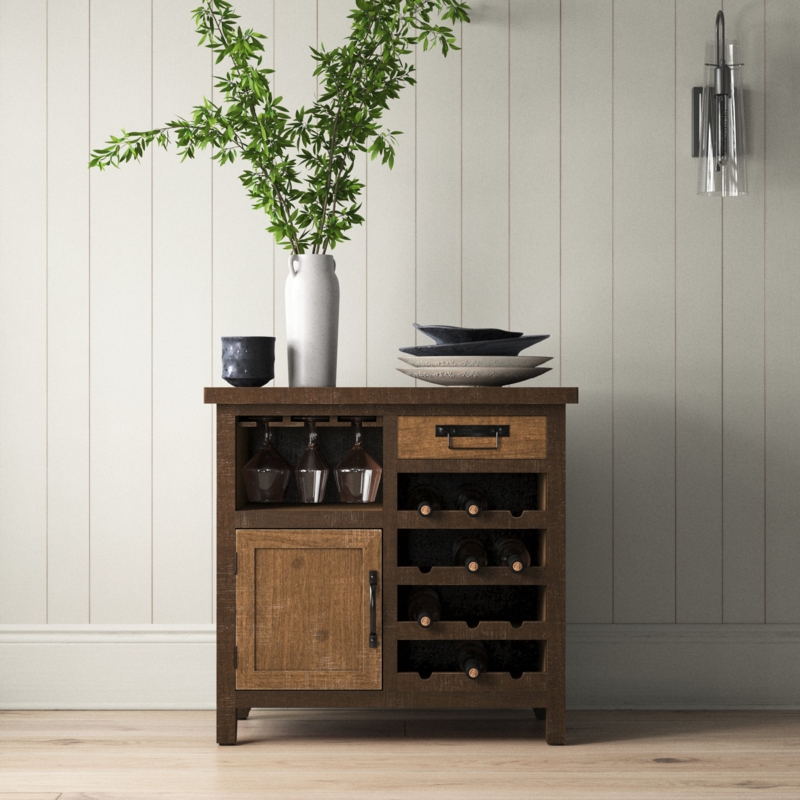 Farmhouse-Style Wine Cabinet