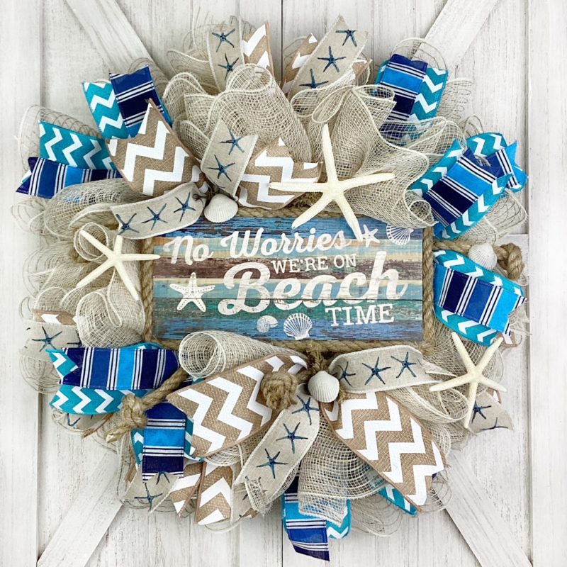 Coastal Beach Wood Wreath
