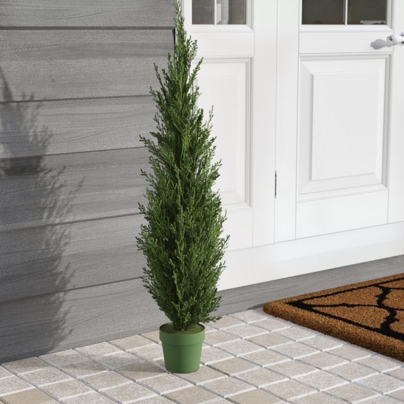 Artificial Floor Cedar Faux Tree in Pot