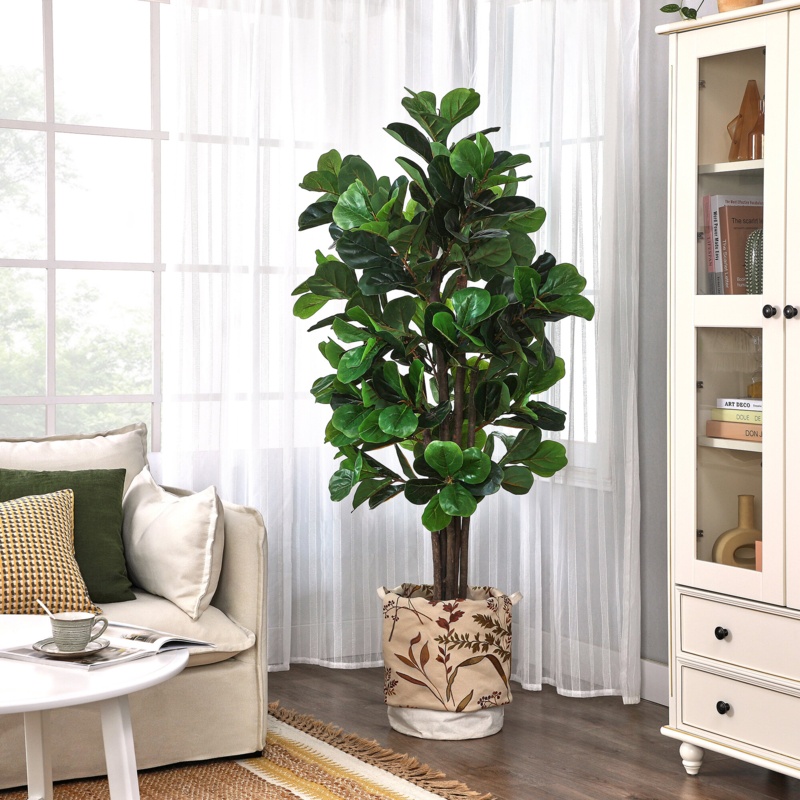 Faux Fiddle Leaf Fig Tree in Pot