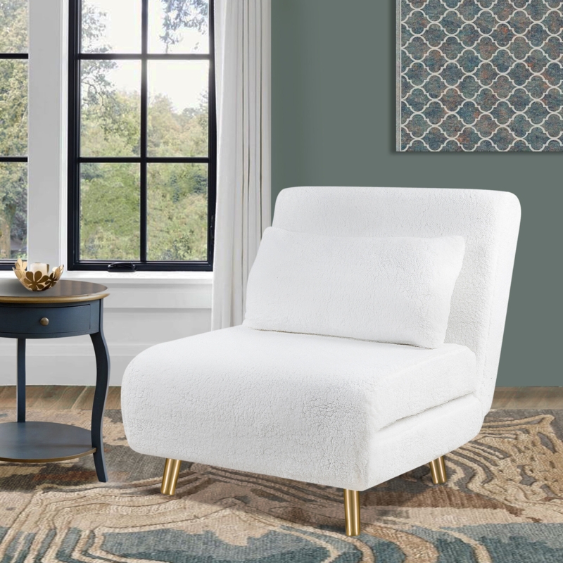 Convertible Foam Chair with Pillow
