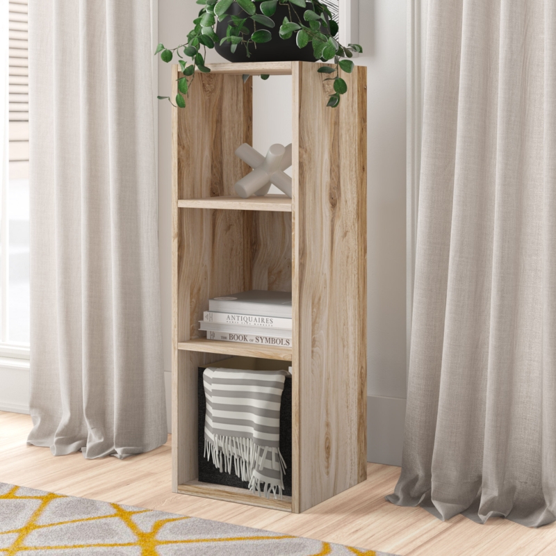 Rustic Cube Bookcase Organizer