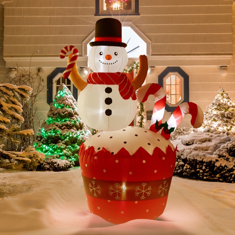 Inflatable Christmas Snowman Decoration