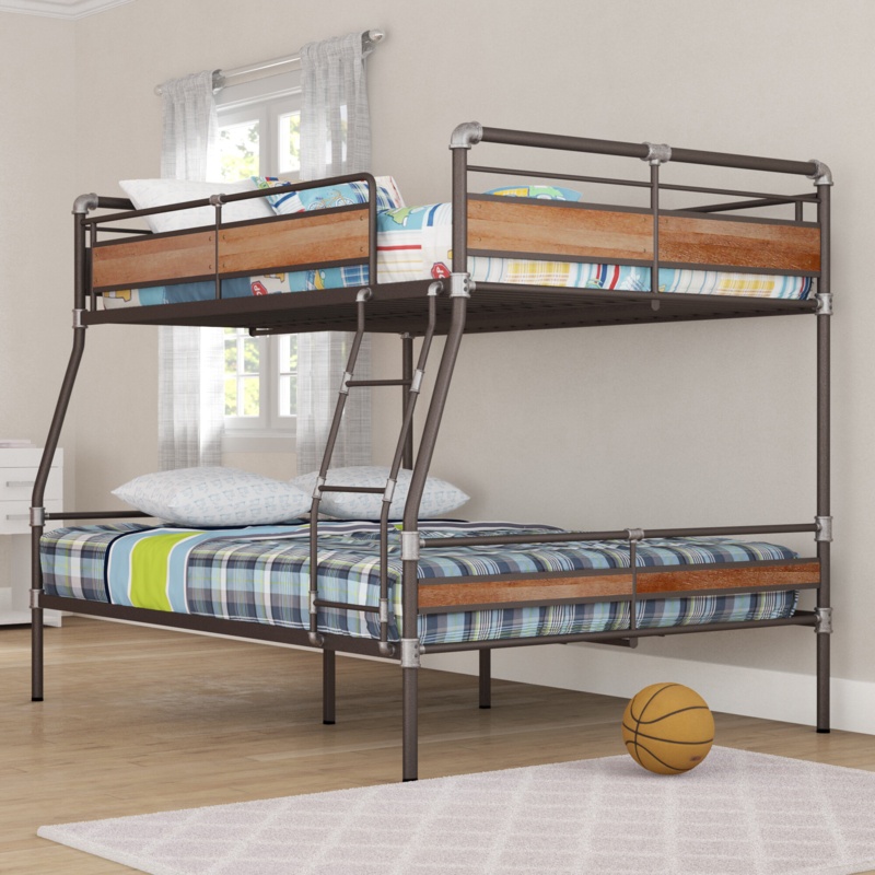 Fincham Full Over Queen Metal Standard Bunk Bed by Viv + Rae™