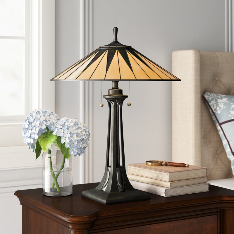 Tiffany-Style Art Glass Table Lamp