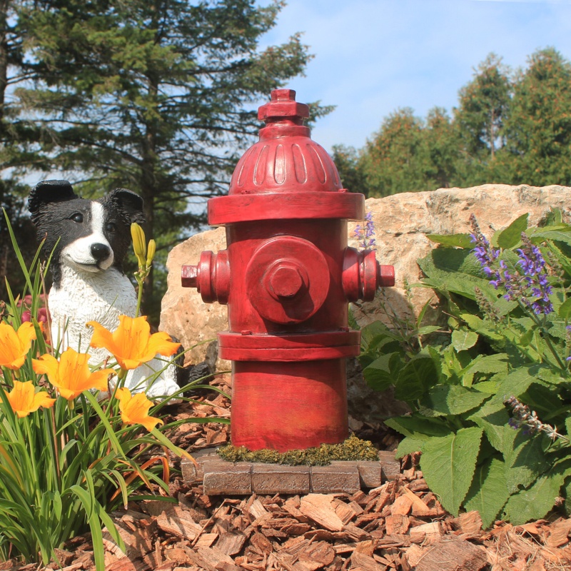 Fire Hydrant Dog's Second Best Friend Garden Art