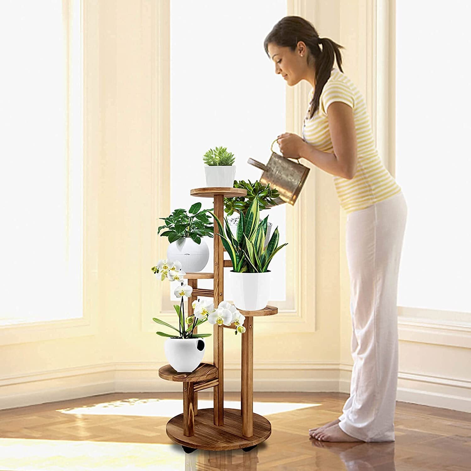 Five Tiered Flower Stand Design