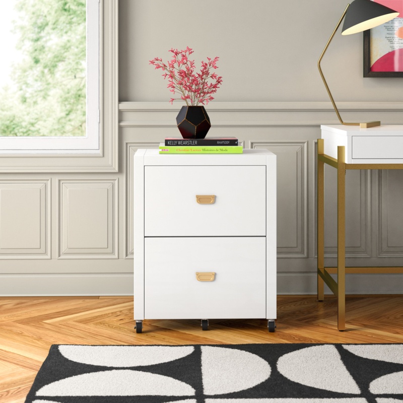 Flaviana 22'' Wide 2 -Drawer Mobile Vertical Filing Cabinet