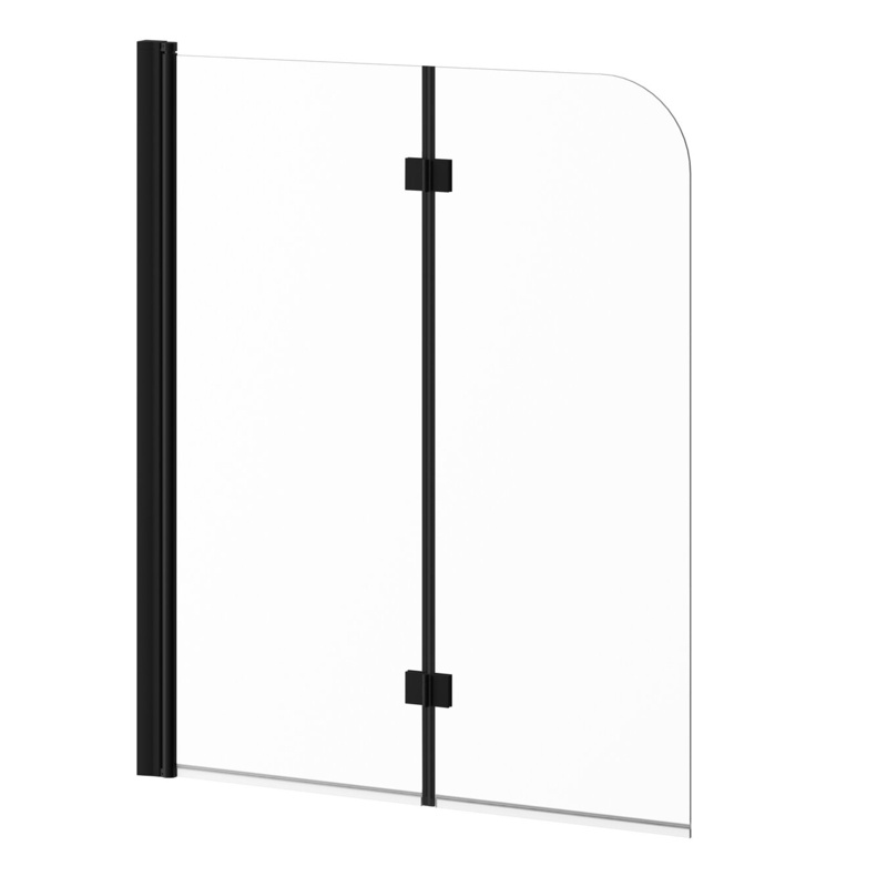 Flip 46'' W x 56'' H Pivot Frameless Tub Door with Clear Glass