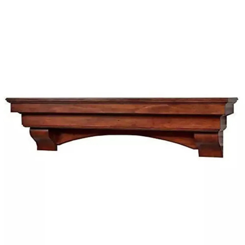 Floating Wood Fireplace Mantel Shelf