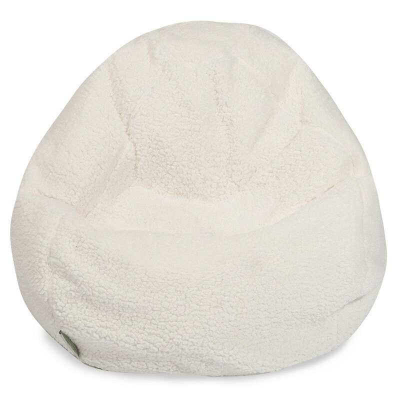Fluffy faux fur bean bag