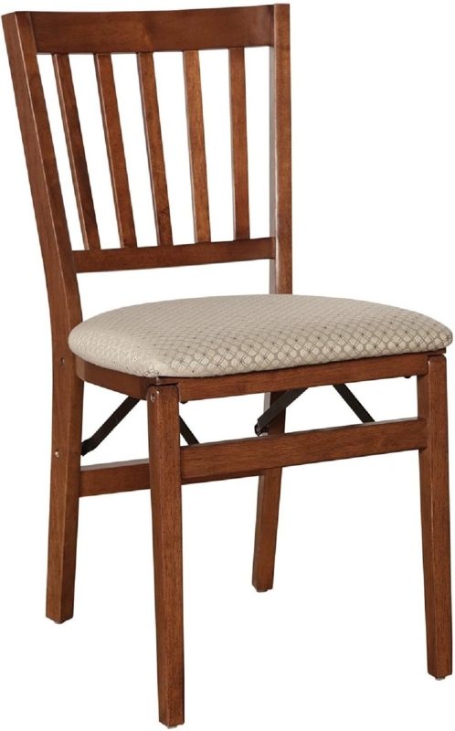 Blush Fabric Upholstered Solid Wood Seat