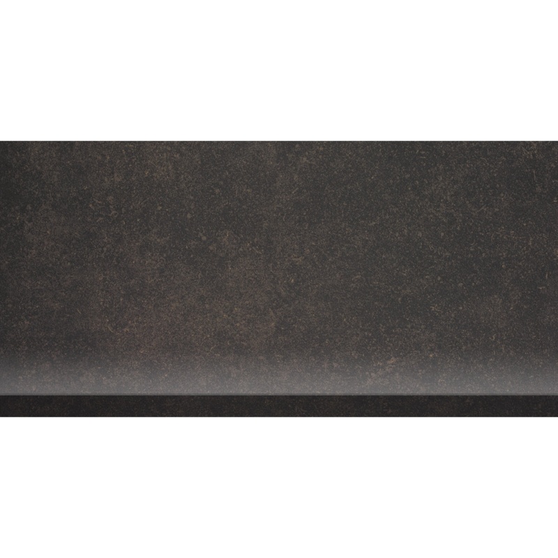 Found Object 12" x 6" Porcelain Cove Base Tile Trim