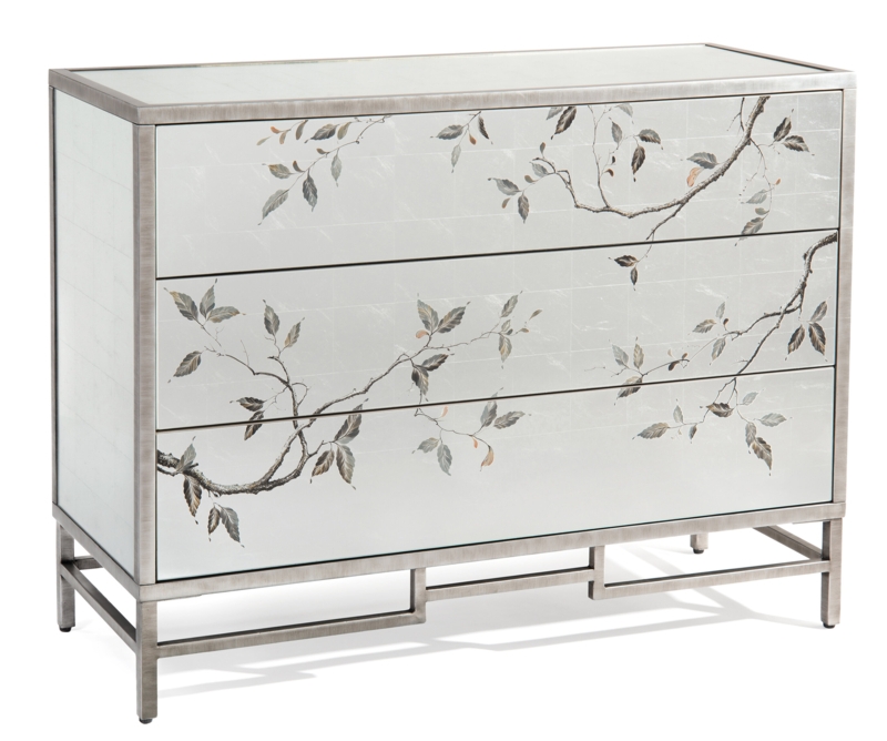 Hand-Painted Églomisé Drawer Chest