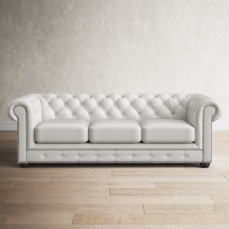 Freddie 95'' Leather Sofa