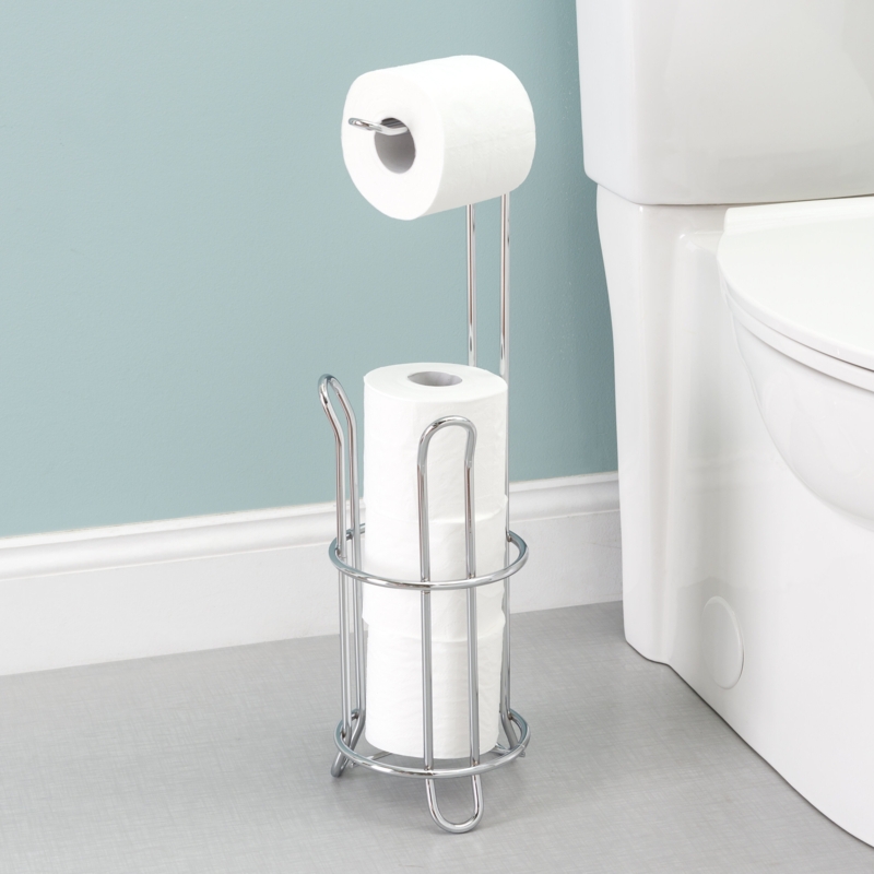 Freestanding Toilet Paper Organizer with Reserve