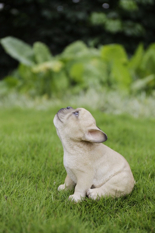 French Bulldog Puppy Howling Statue