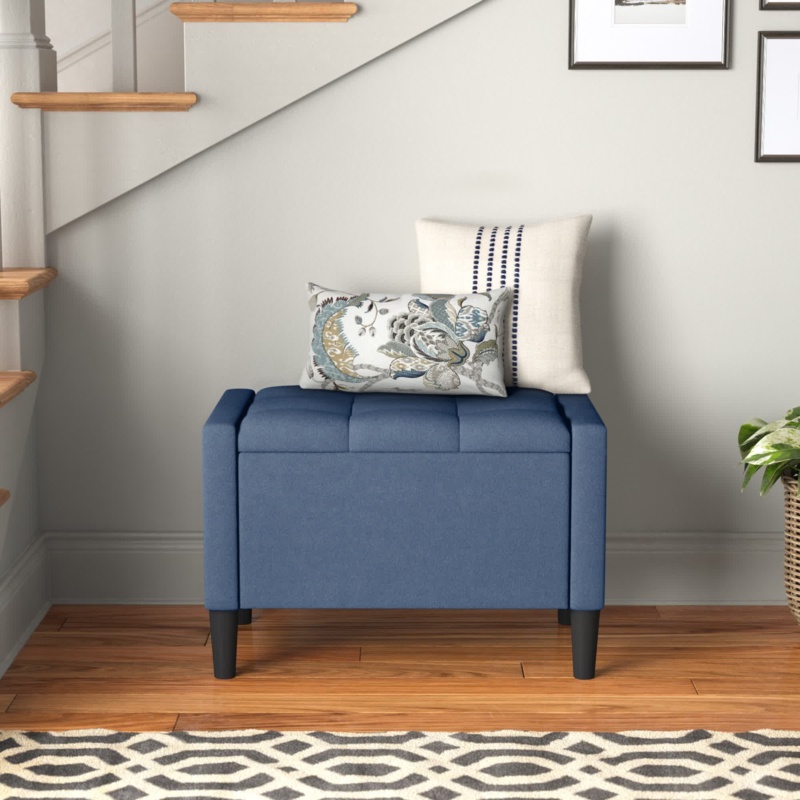 Friesen Upholstered Flip Top Storage Bench