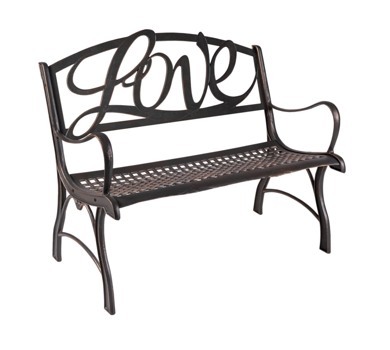 Sturdy Iron Loveseat Bench