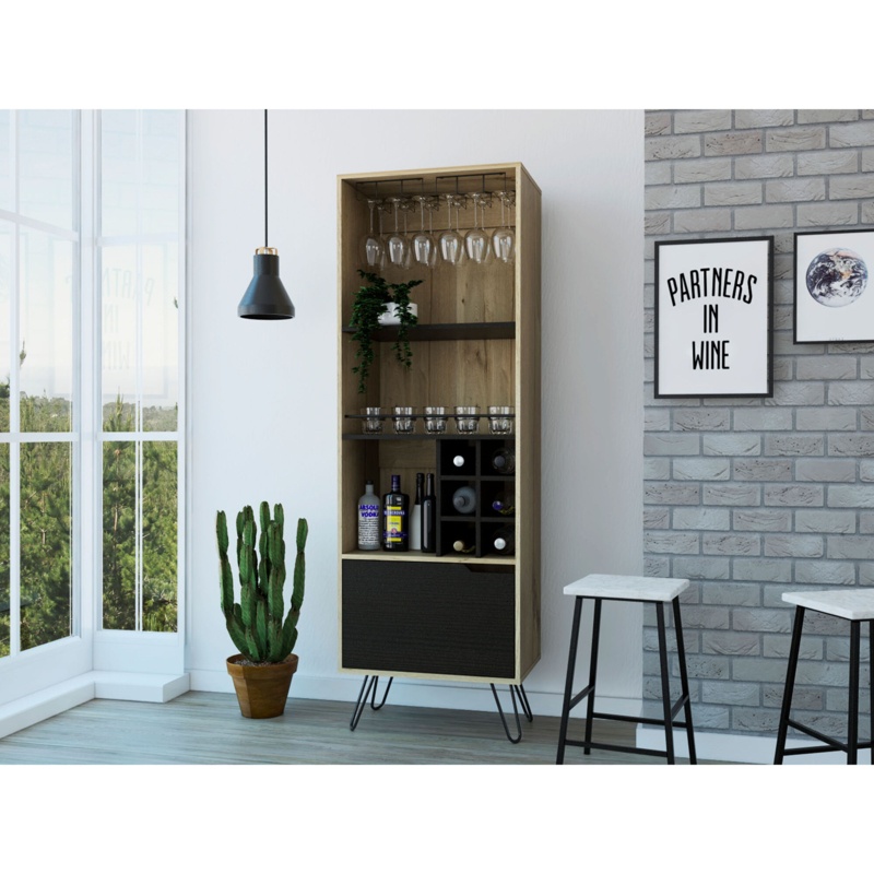 Fugatt Aster High Bar with Wine Storage
