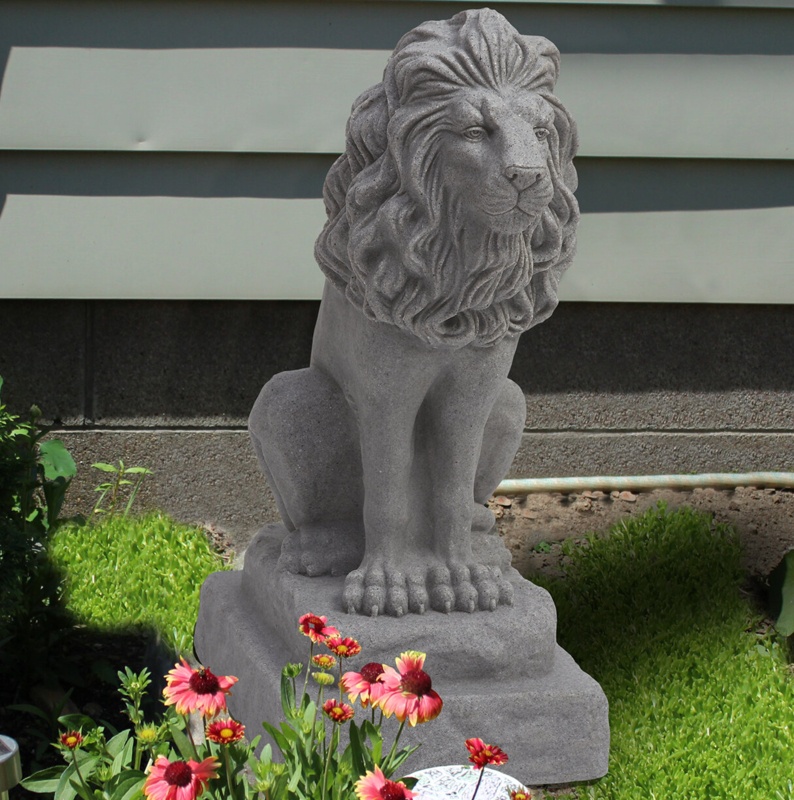 Galena Guardian Lion Statue