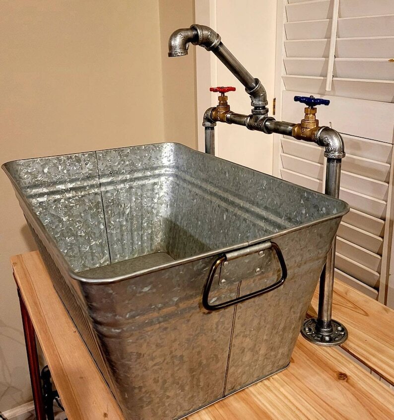 Galvanized Rectangle Sink