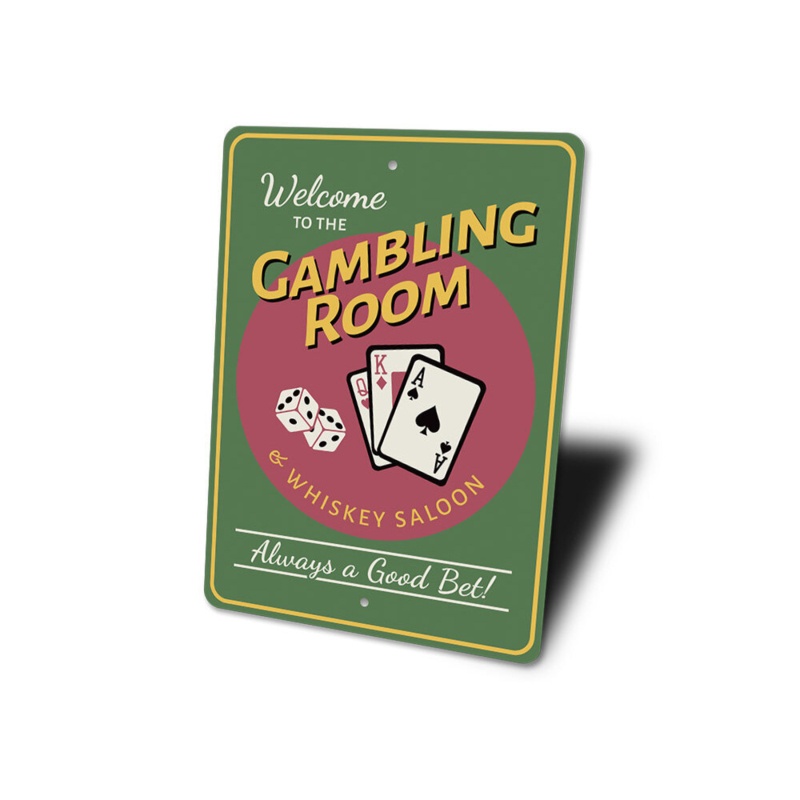 Gambling Room Aluminum Sign