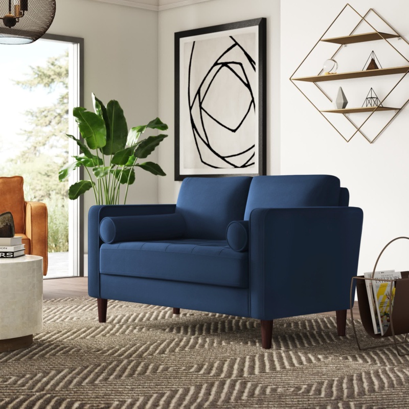 Garren 52.4" Square Arm Tufted Loveseat