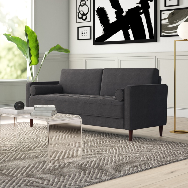 Garren 75.6'' Square Arm Tufted Sofa