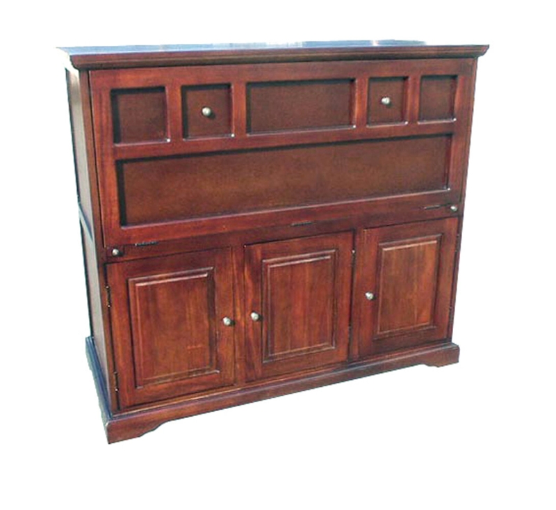 Computer Workstation with Printer and Pull-Out Shelf