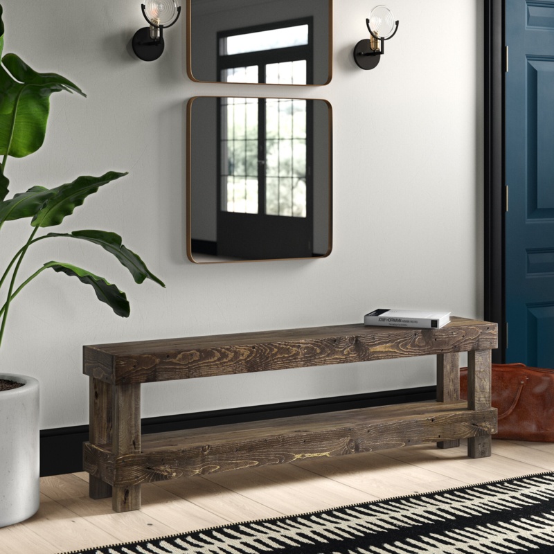 Gatton Wood Shoe Storage Bench