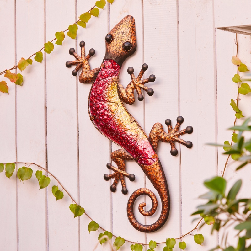 Gecko Lizard Outdoor Wall Decor