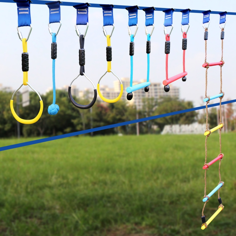 Ninja Warrior Line Obstacle Course Set