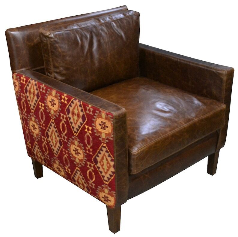 Genuine Leather Southwest Chair