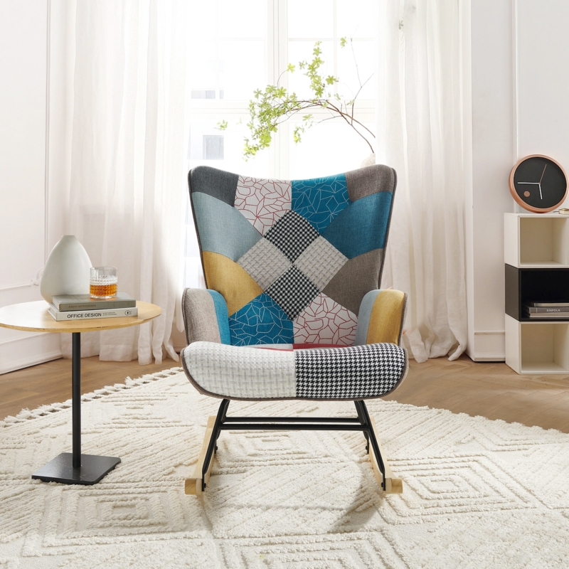 Rocking Chair and Nursery Glider with Innovative Assembly
